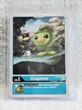 5/$20 Mint Digimon Chapmon Digi-Egg Card BT13-002 U by Bandai!!